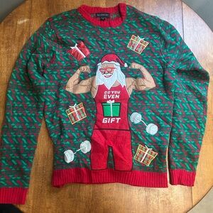 Blizzard Bay Ugly Christmas Sweater Do you even Gift Lift Funny